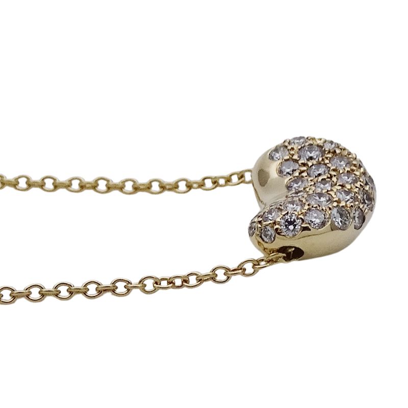 Tiffany & Co Tiffany & Co Necklace Ladies Brand 750yg Diamond Elsa Peretti Bean