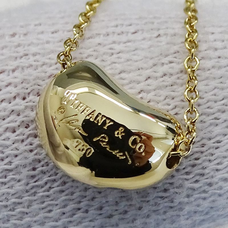 Tiffany & Co Tiffany & Co Necklace Ladies Brand 750yg Diamond Elsa Peretti Bean