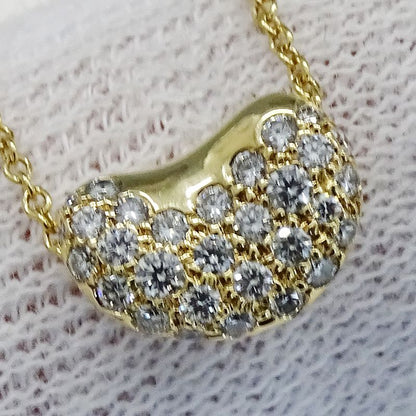 Tiffany & Co Tiffany & Co Necklace Ladies Brand 750yg Diamond Elsa Peretti Bean