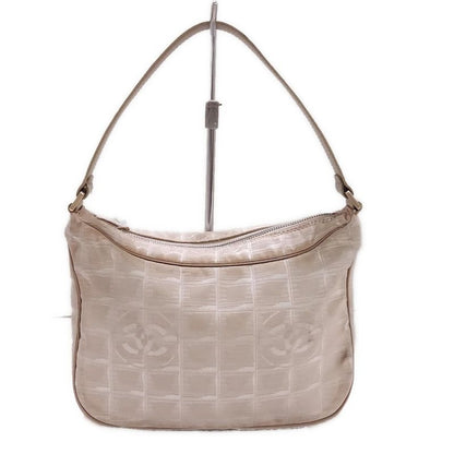 Chanel New Travel Line Handbag Ivory and White Mattogo Old Hardware Leather