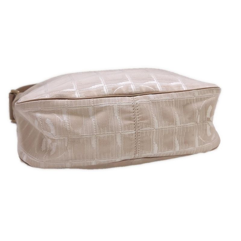 Chanel New Travel Line Handbag Ivory and White Mattogo Old Hardware Leather