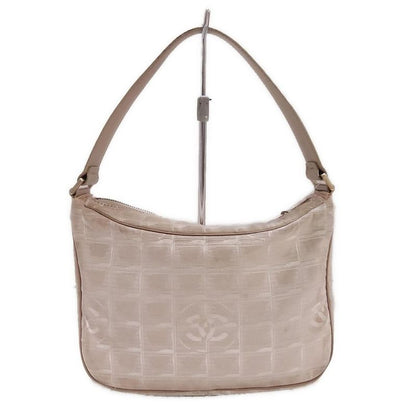 Chanel New Travel Line Handbag Ivory and White Mattogo Old Hardware Leather