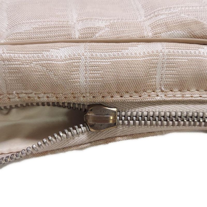 Chanel New Travel Line Handbag Ivory and White Mattogo Old Hardware Leather