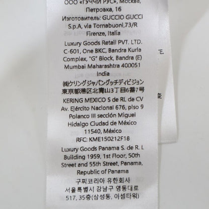 Gucci 24aw 784413 Xjgkr Beige Front Logo Cotton Jersey Sweatshirt S