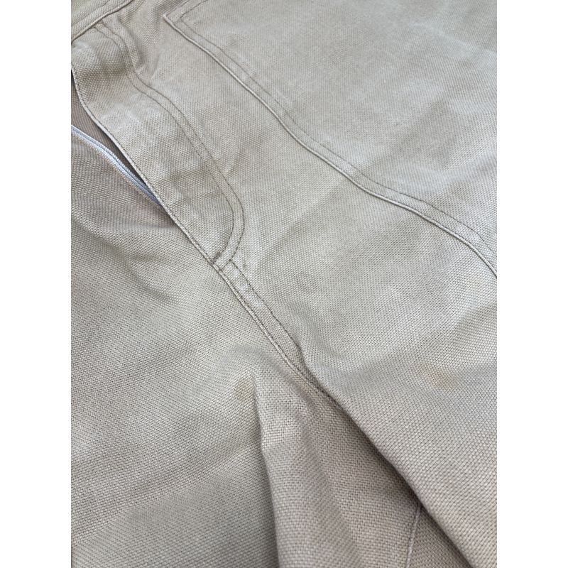 Fendi 23 Fb0968 Ar96 Beige Work Painter Bermuda Canvas Half Pants 48
