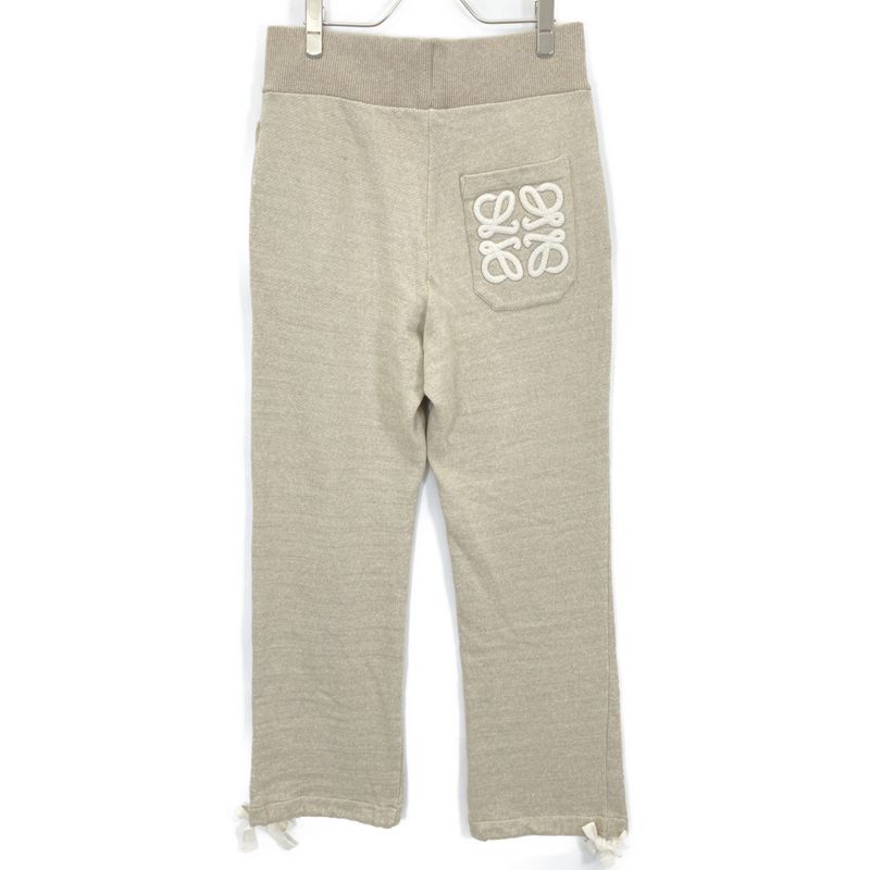 Loewe Beige Anagram Logo Bowtie Sweatpants S