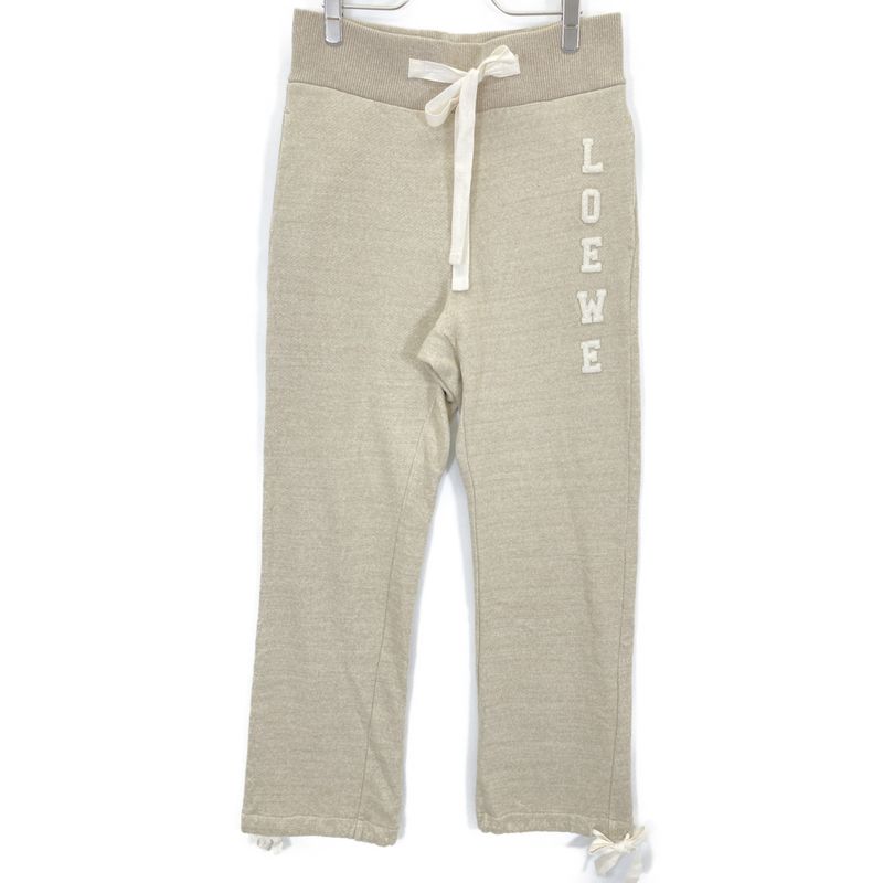 Loewe Beige Anagram Logo Bowtie Sweatpants S