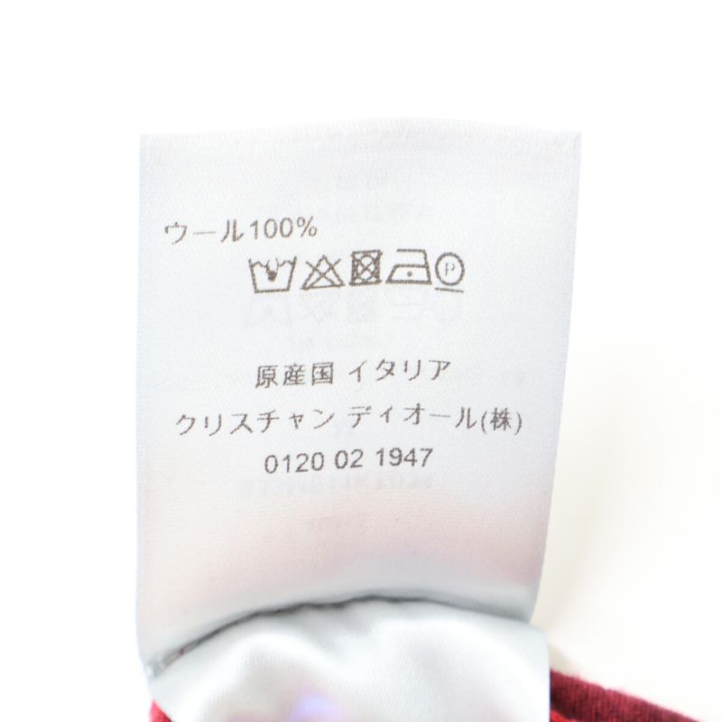 Dior Homme Dior Homme 833m611kt034 Red Wool Bee Embroidery Gradient Knit M