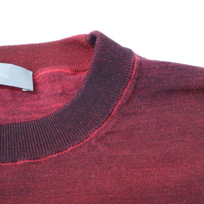 Dior Homme Dior Homme 833m611kt034 Red Wool Bee Embroidery Gradient Knit M