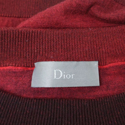 Dior Homme Dior Homme 833m611kt034 Red Wool Bee Embroidery Gradient Knit M