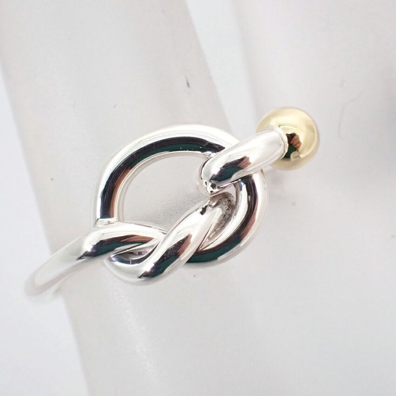 Tiffany & Co 925 750 Love Knot Ring #11.5 J98-3