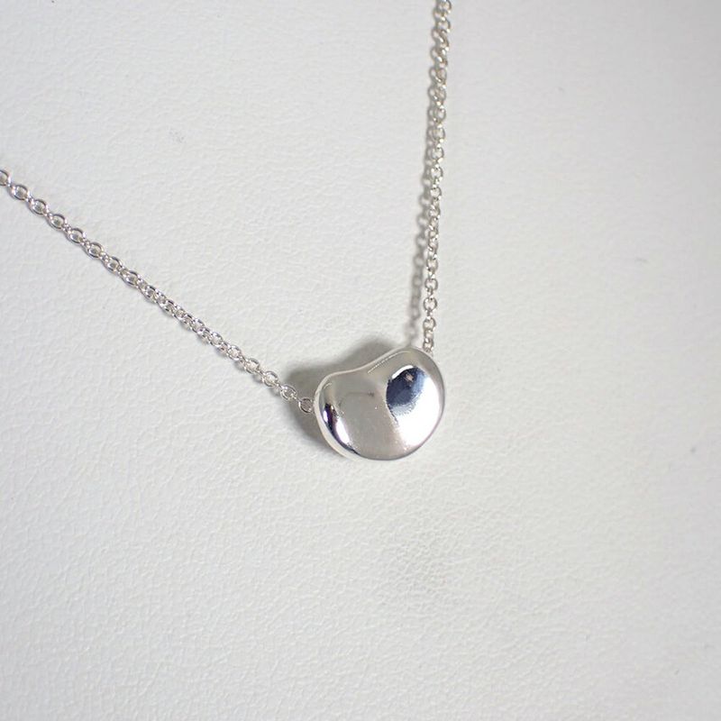 Tiffany & Co 925 Bean Pendant Necklace J98-4