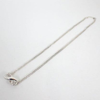 Tiffany & Co 925 Infinity Double Chain Necklace J98-5