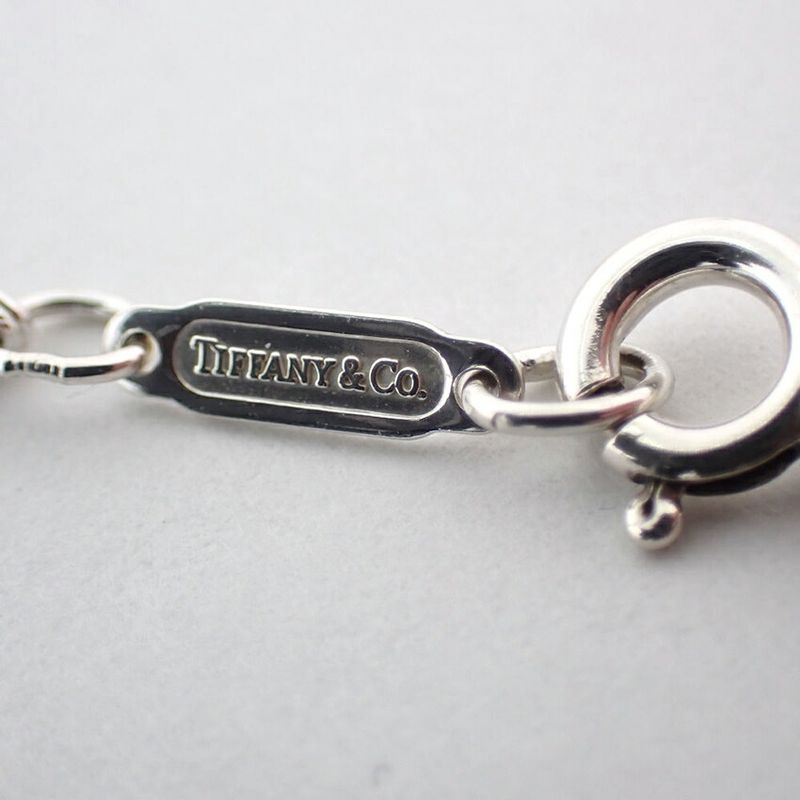 Tiffany & Co 925 Infinity Double Chain Necklace J98-5