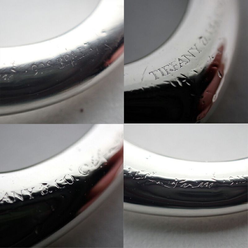 Tiffany & Co 925 Open Heart Pendant Necklace J98-6