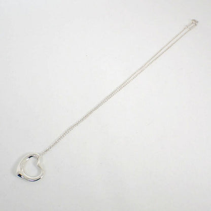 Tiffany & Co 925 Open Heart Pendant Necklace J98-6