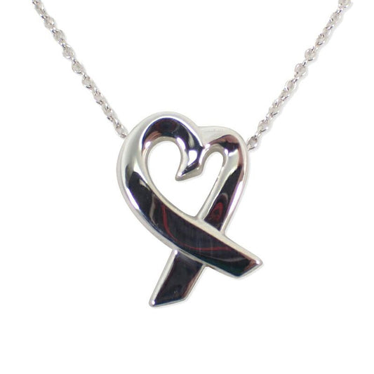 Tiffany & Co 925 Loving Heart Pendant Necklace J98-7