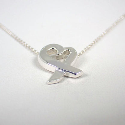 Tiffany & Co 925 Loving Heart Pendant Necklace J98-7