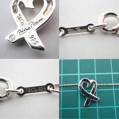 Tiffany & Co 925 Loving Heart Pendant Necklace J98-7