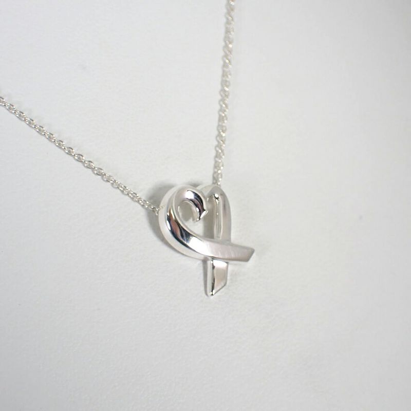 Tiffany & Co 925 Loving Heart Pendant Necklace J98-7