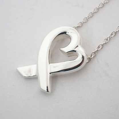 Tiffany & Co 925 Loving Heart Pendant Necklace J98-7