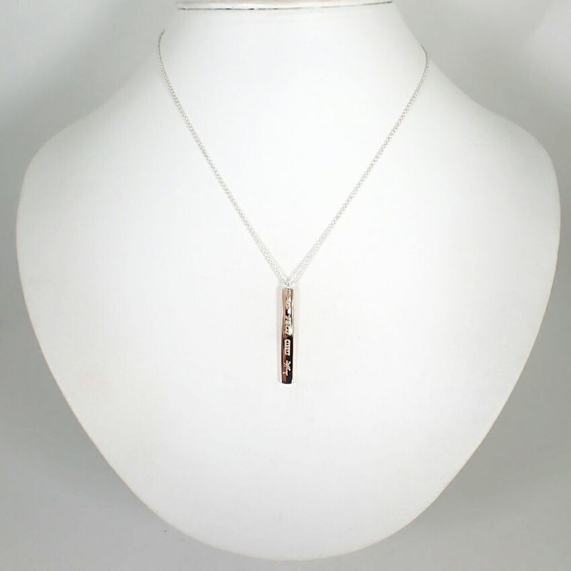 Tiffany & Co 925 Metal 1837 Pendant Necklace J98-8