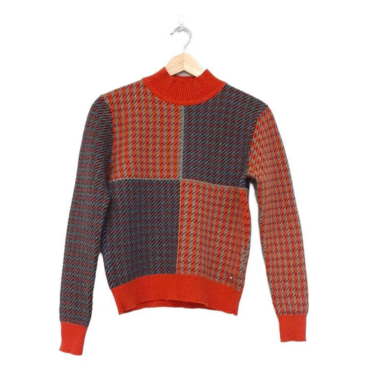 Hermes Long Sleeve Sweater Size 34 S Women's Excellent Condition - Orange X