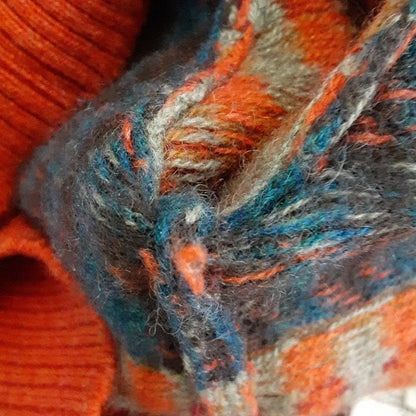 Hermes Long Sleeve Sweater Size 34 S Women's Excellent Condition - Orange X