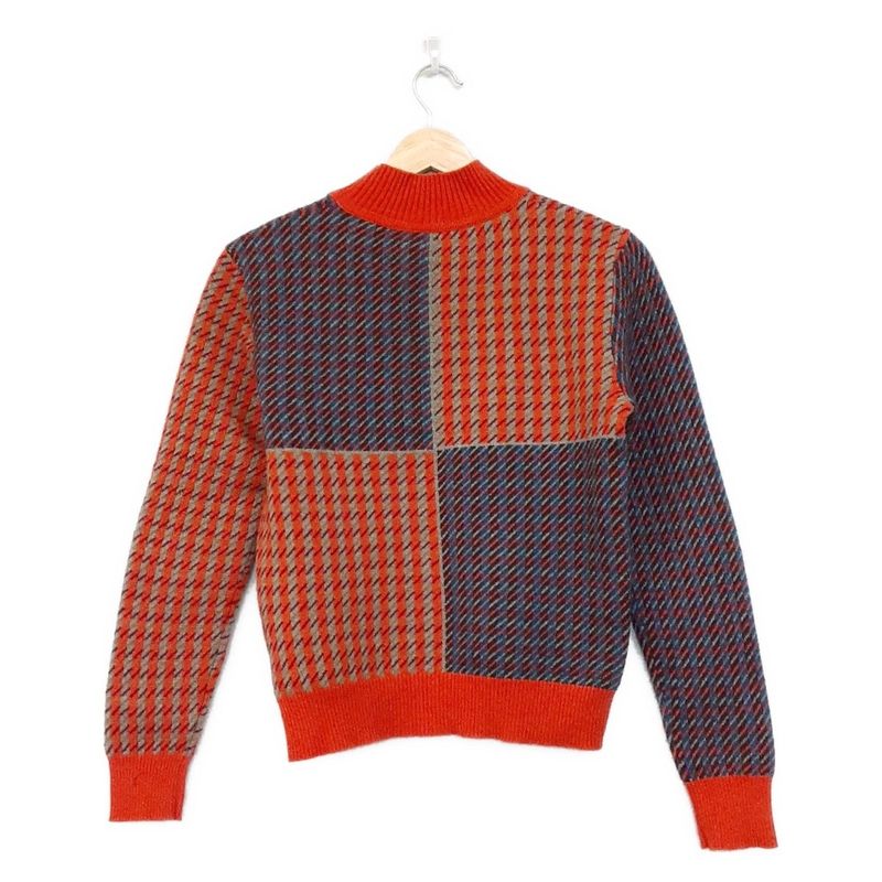 Hermes Long Sleeve Sweater Size 34 S Women's Excellent Condition - Orange X