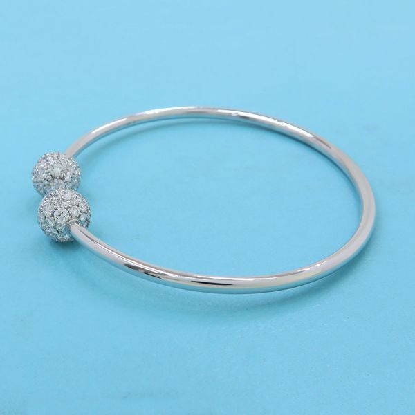Tiffany & Co Hardware Ball Diamond Bangle