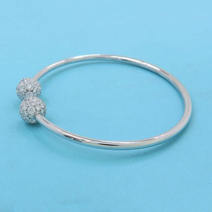 Tiffany & Co Hardware Ball Diamond Bangle