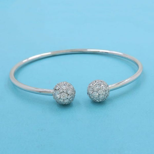 Tiffany & Co Hardware Ball Diamond Bangle