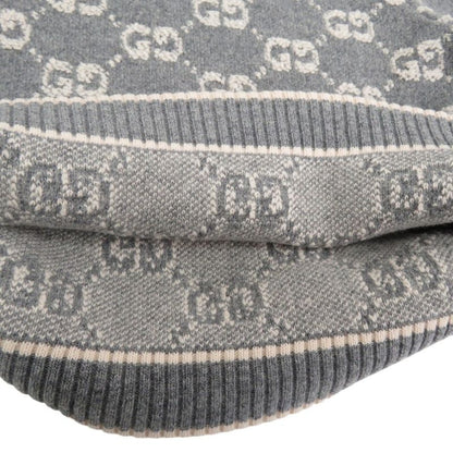 Gucci GG Boucles Wool Jacquard Top 770059 Xkcna Knit Wool GG Boucles Grey 1022