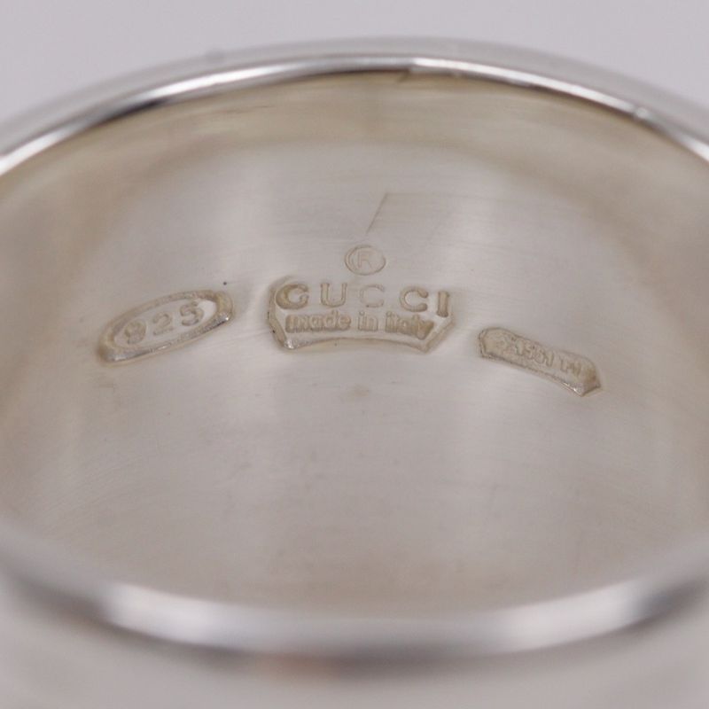 Gucci Vintage Silver 925 9.5 Ladies 10.2g Ring