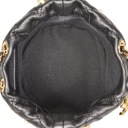 Chanel Mini Chain Shoulder Bag Lambskin Black Gold Hardware 8 Digits 31st Coco