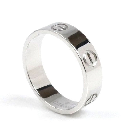 Cartier 18k White Gold White Gold Love Ring B4084759 18.5 59 6.7g Ladies Used