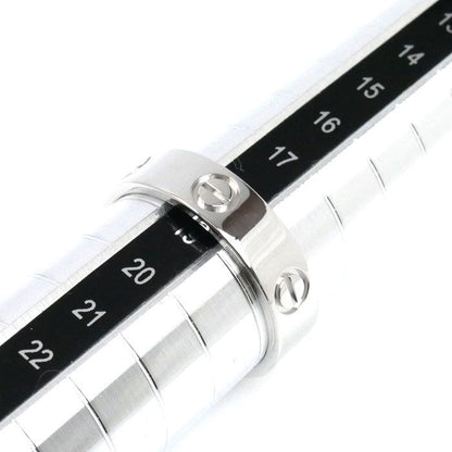 Cartier 18k White Gold White Gold Love Ring B4084759 18.5 59 6.7g Ladies Used