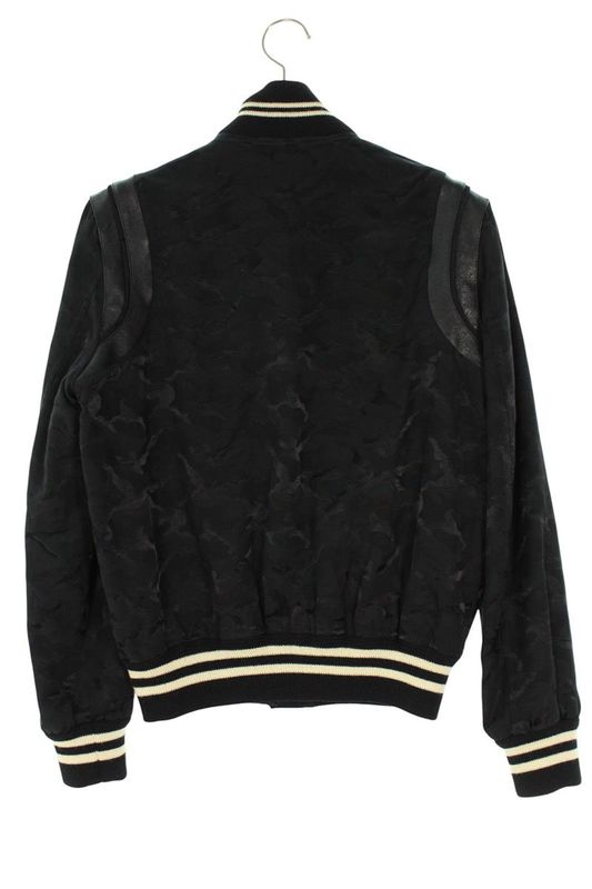 Saint Laurent Paris Teddy 354718 Y008p Camo Leather Trim Stajan Blouson Men 44