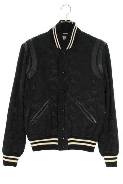 Saint Laurent Paris Teddy 354718 Y008p Camo Leather Trim Stajan Blouson Men 44