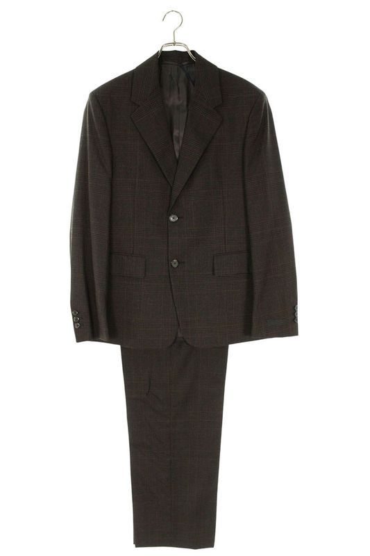 Prada Ugm169 Up0178 Glen Checked Setup Jacket Pants Suit Men's 46 48