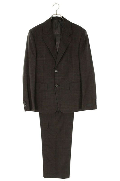 Prada Ugm169 Up0178 Glen Checked Setup Jacket Pants Suit Men's 46 48