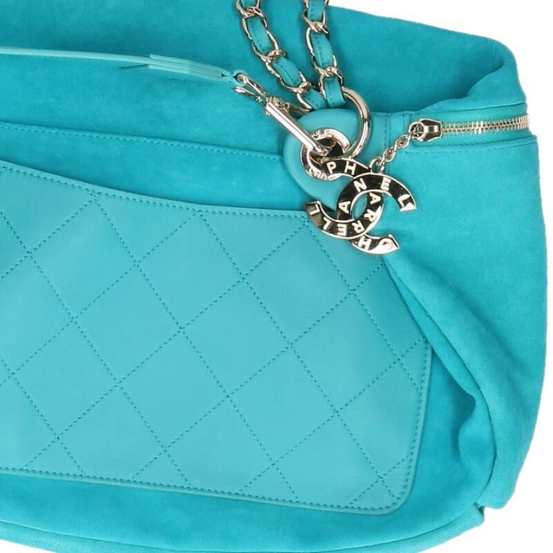 Chanel X Pharrell Williams Cc's Ring Suede Leather Chain Shoulder Bag Men's