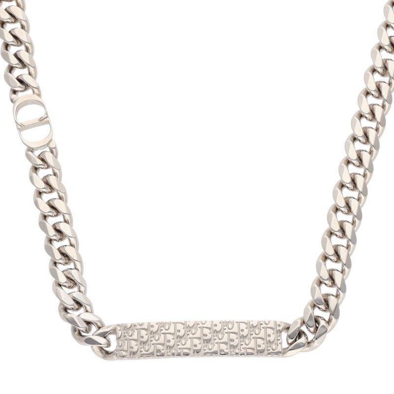 Dior CD Icon CD Icon Oblique Plate Necklace Men's