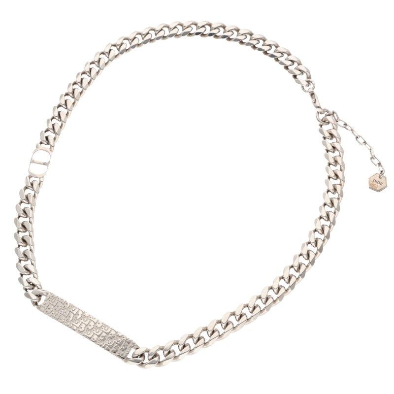 Dior CD Icon CD Icon Oblique Plate Necklace Men's