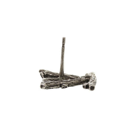 Louis Vuitton Bookle LV Wood Mp2783 Metal Silver Earrings LV 0667 Louis Vuitton