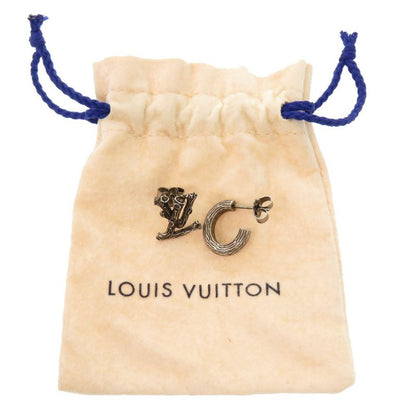 Louis Vuitton Bookle LV Wood Mp2783 Metal Silver Earrings LV 0667 Louis Vuitton