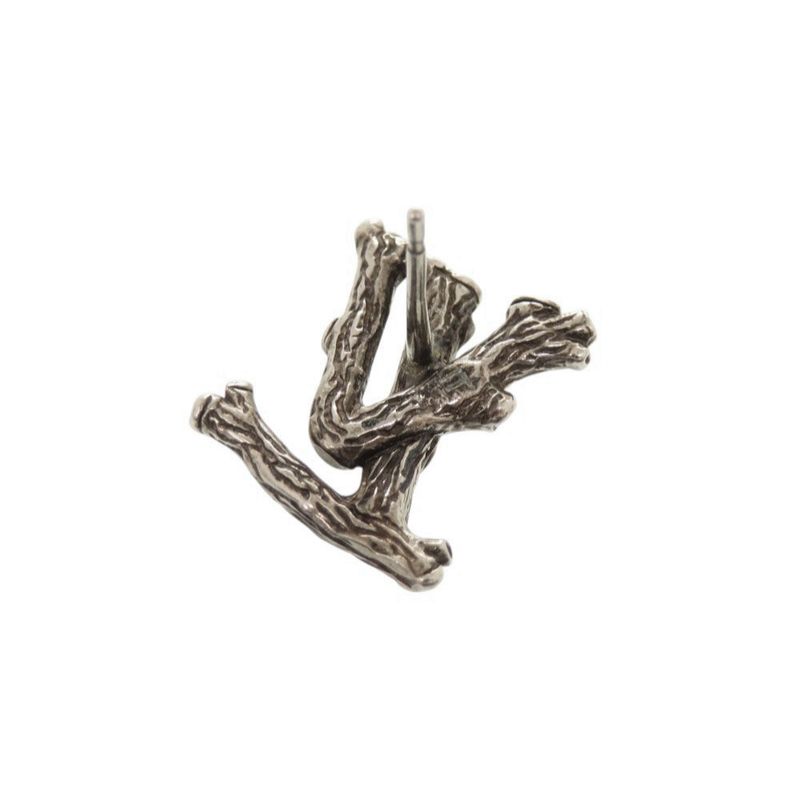 Louis Vuitton Bookle LV Wood Mp2783 Metal Silver Earrings LV 0667 Louis Vuitton