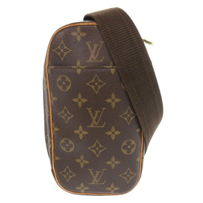 Louis Vuitton Pochette Gange Monogram M51870 Brown Body Bag Waist Bag LV 0484
