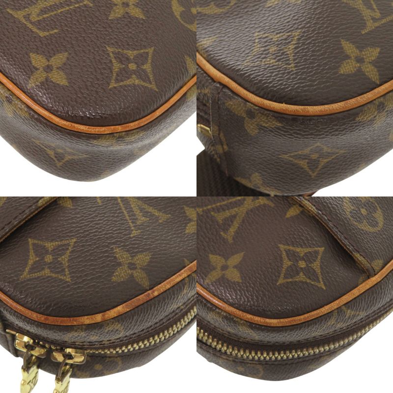 Louis Vuitton Pochette Gange Monogram M51870 Brown Body Bag Waist Bag LV 0484
