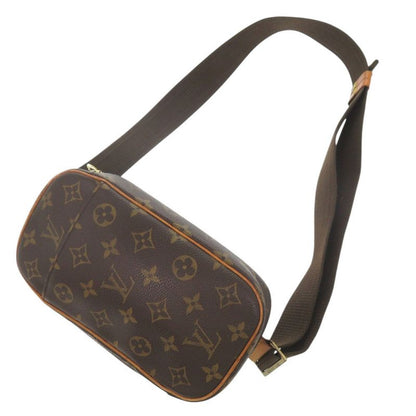 Louis Vuitton Pochette Gange Monogram M51870 Brown Body Bag Waist Bag LV 0484